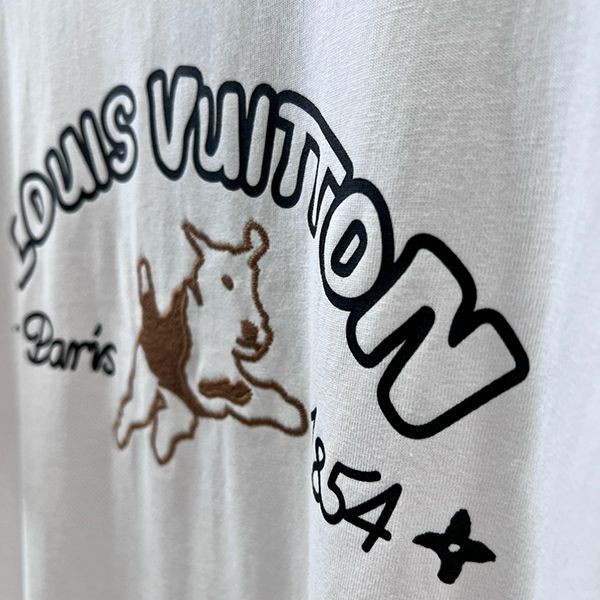 ルイヴィトン エンブロイダードコットンTシャツ 偽物【人気商品】 1AFQ66